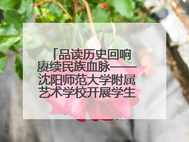 品读历史回响 赓续民族血脉——沈阳师范大学附属艺术学校开展学生主题教育活动